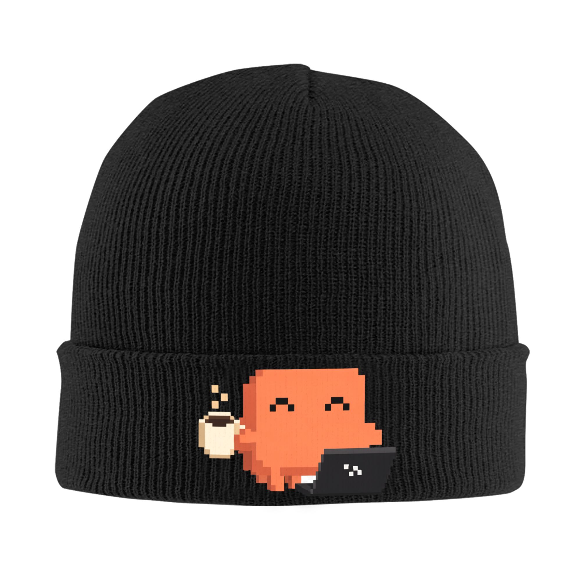 Beanie Cuffed Knit - Women Men Rib Knit Cuffed Beanie
