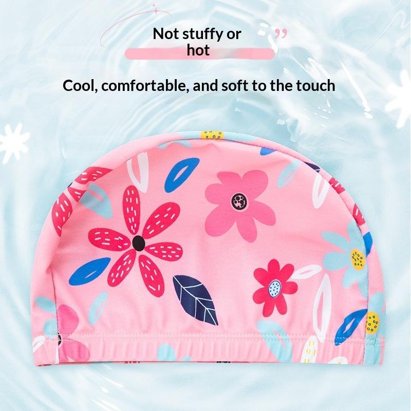 ~Kids Cartoon Print Swim Cap H - Swim Hat Silicone review and price