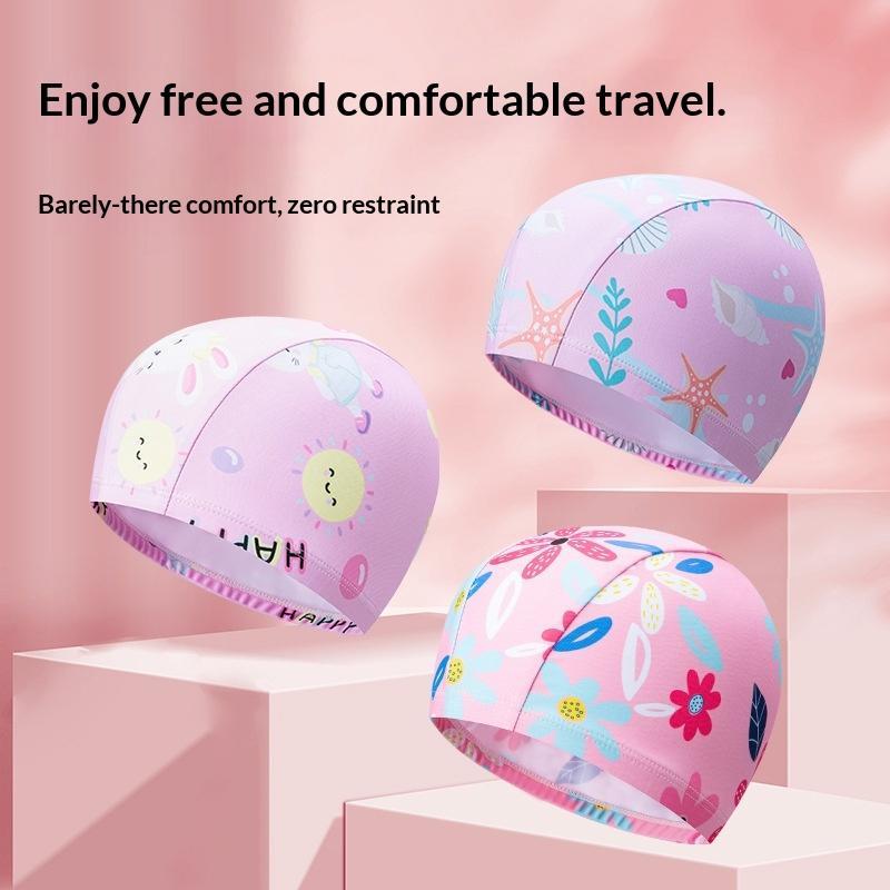 ~Kids Cartoon Print Swim Cap H - Swim Hat Silicone review and price