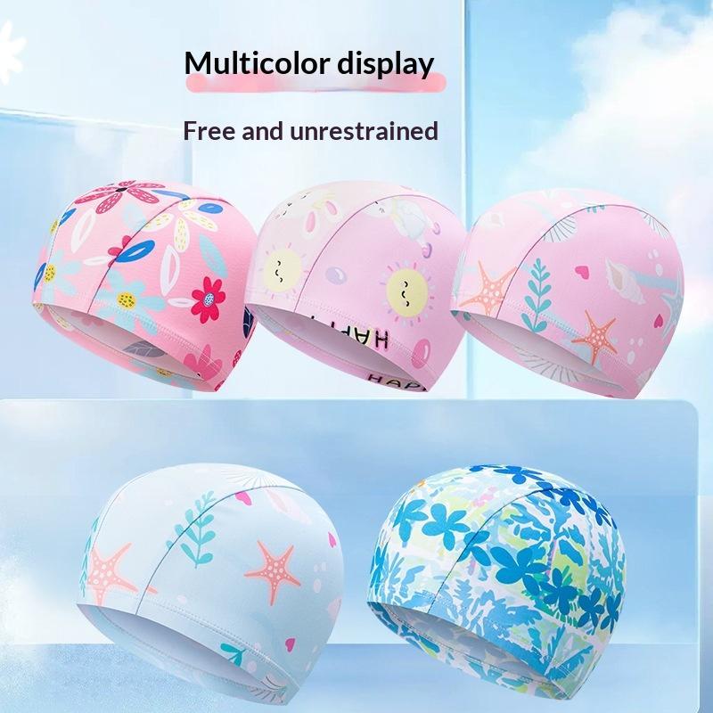 ~Kids Cartoon Print Swim Cap H - Swim Hat Silicone review and price