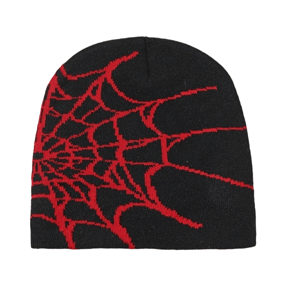 Gothic Soft Spider Web Pattern - Beanie Cuffed Knit review and price