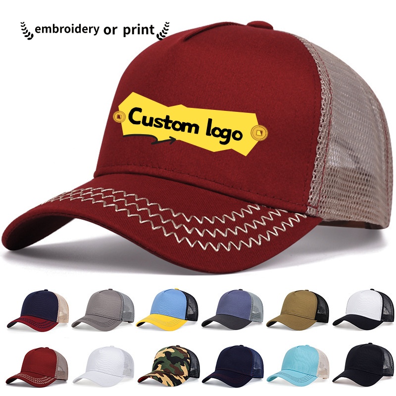 Custom Logo Mesh Baseball Cap  - Trucker Cap Mesh review and price
