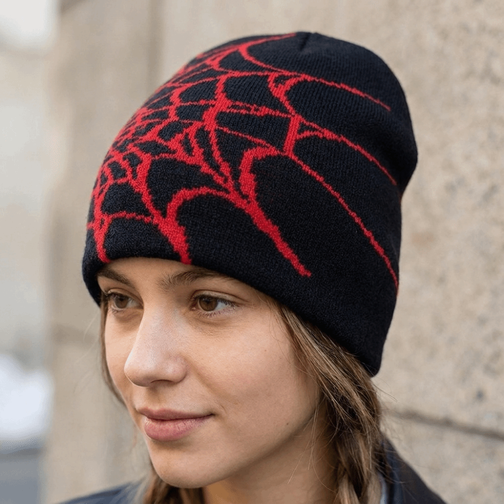 Vintage Soft Spider Web Patter - Beanie Cuffed Knit review and price