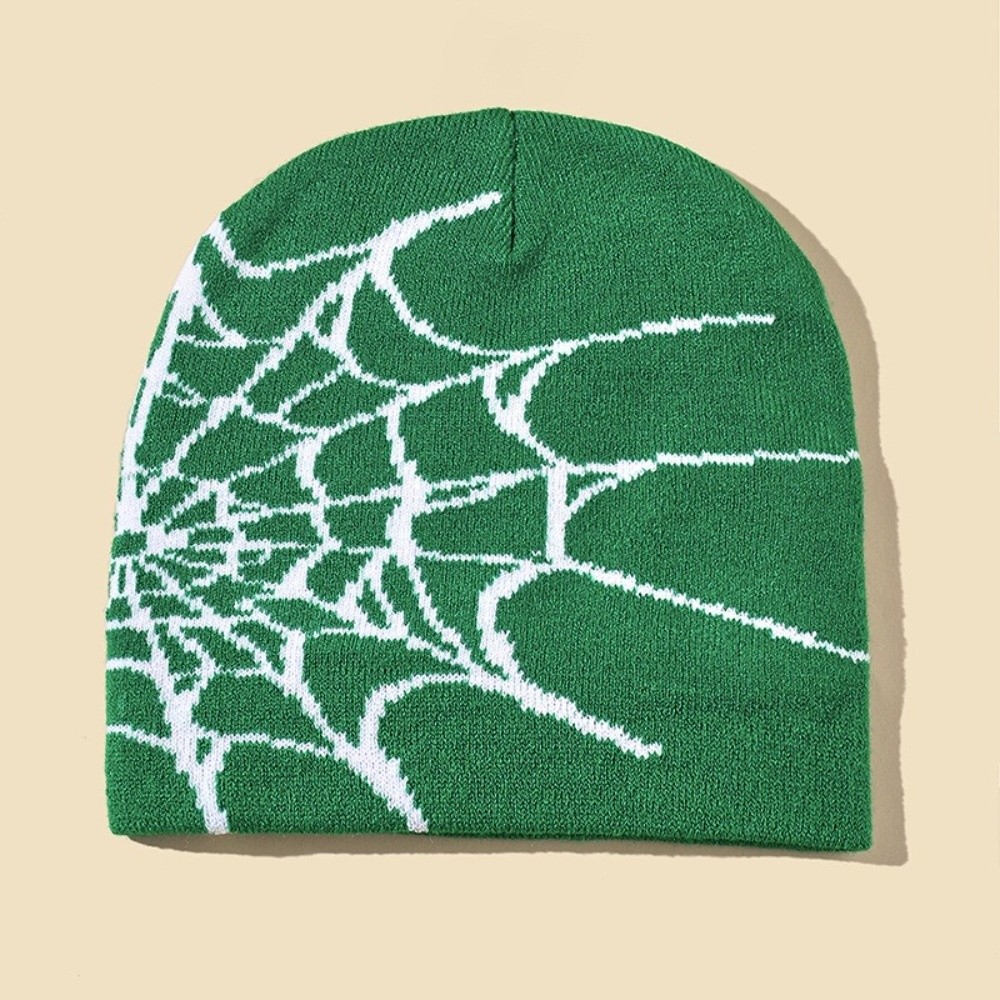 Hip-hop Soft Spider Web Patter - Beanie Cuffed Knit review and price