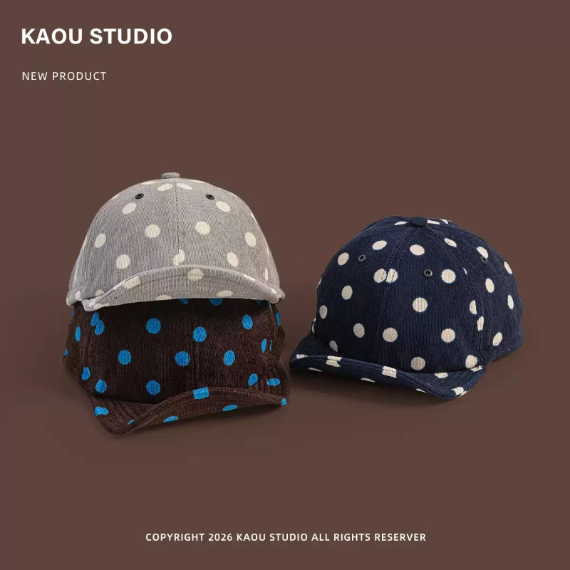 Unisex Polka Dot Corduroy Base - Corduroy Cap 5 Panel review and price