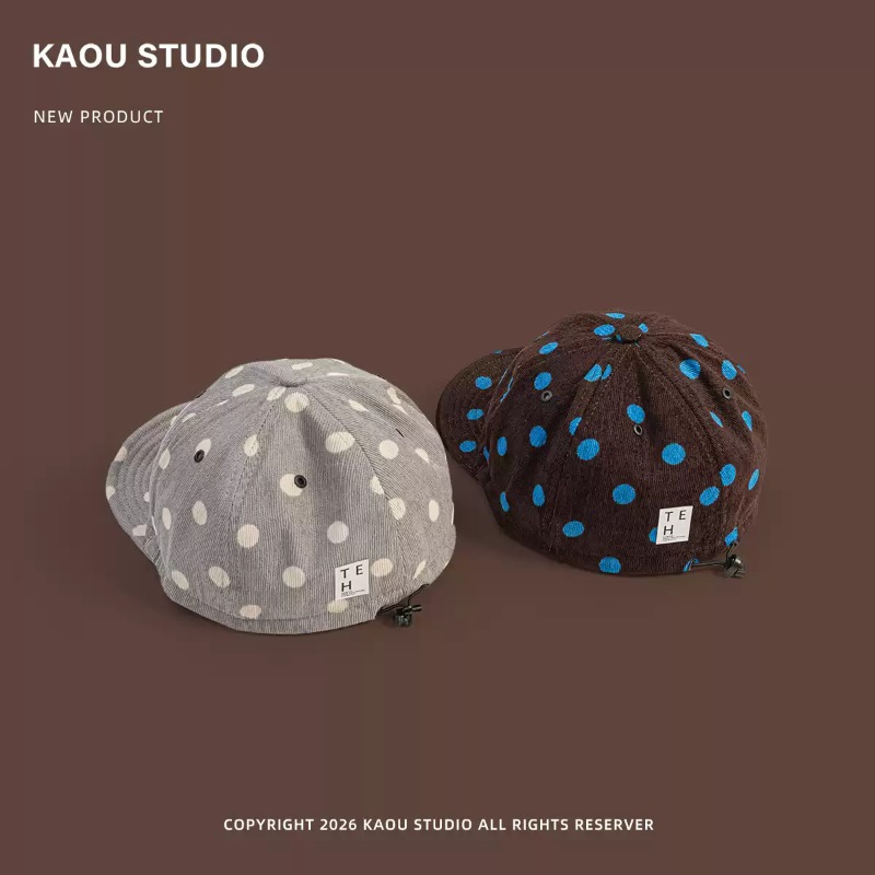 Unisex Polka Dot Corduroy Base - Corduroy Cap 5 Panel review and price