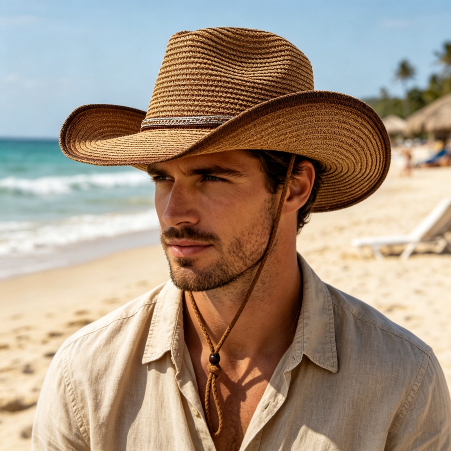 Retro Western Cowboy Gradient  - Cowboy Hat Straw review and price