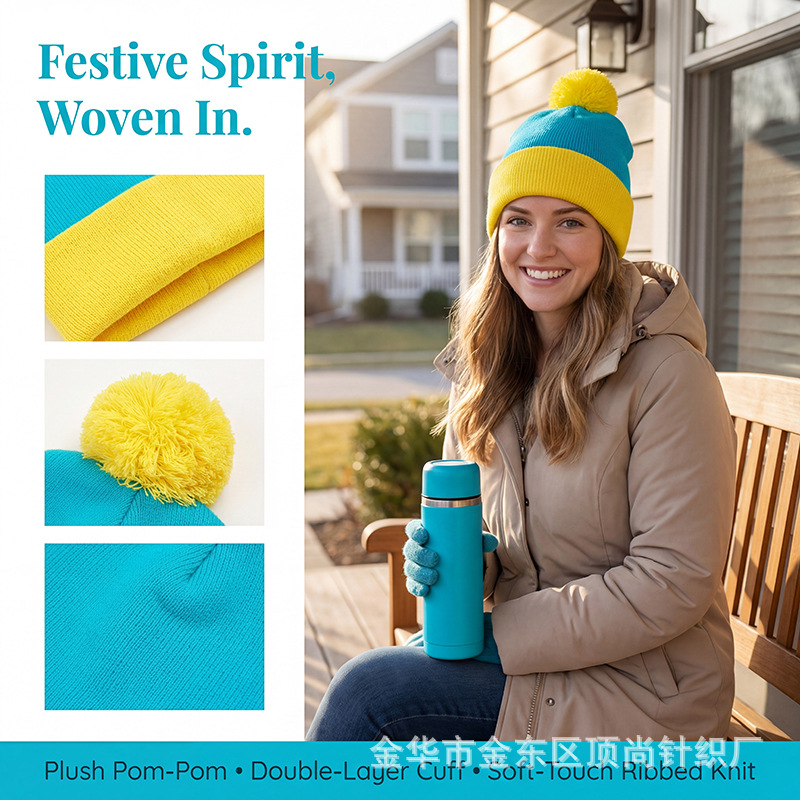 Thick Knitted Winter Accessori - Beanie Cuffed Knit review and price