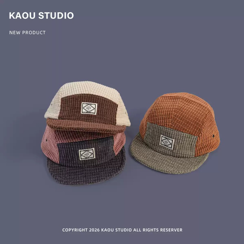 Color Block Patchwork Corduroy - Corduroy Cap 5 Panel review and price
